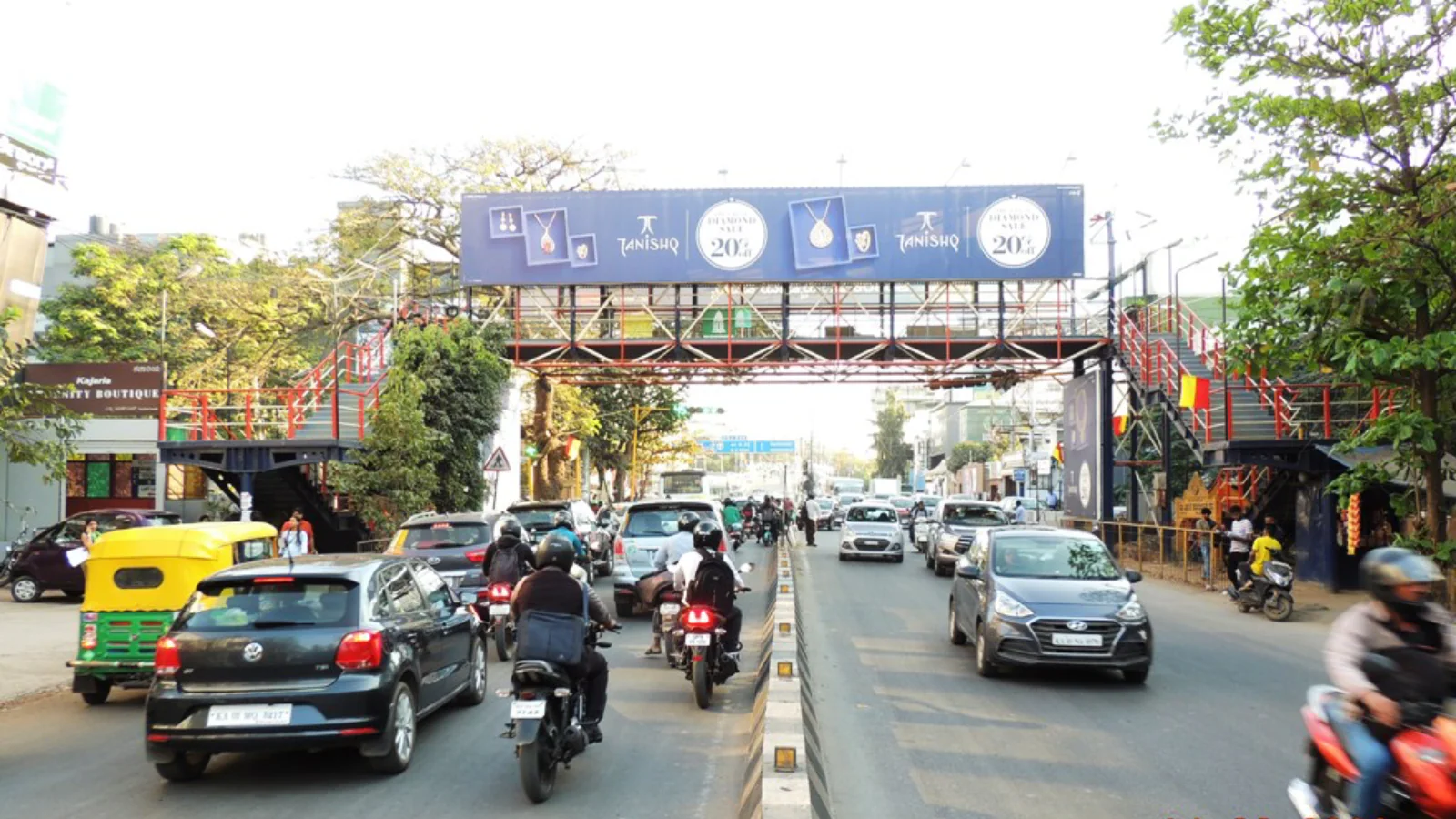 100 Feet Road at dusk, Indiranagar